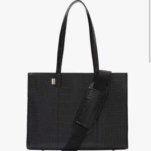 BEIS THE LARGE WORK TOTE BLACK CROC